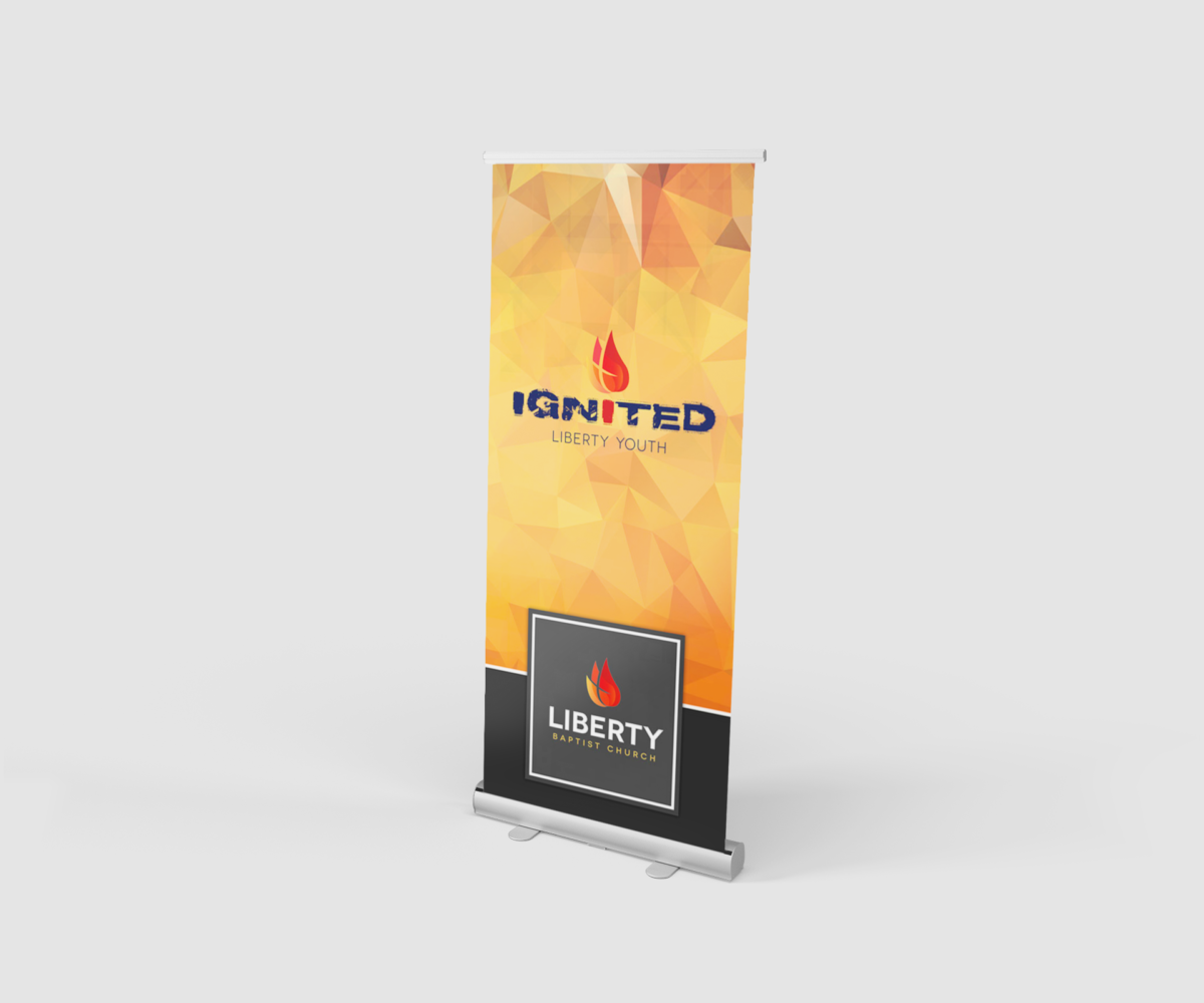 Ignited Pullup Banner Compel Graphics Printing