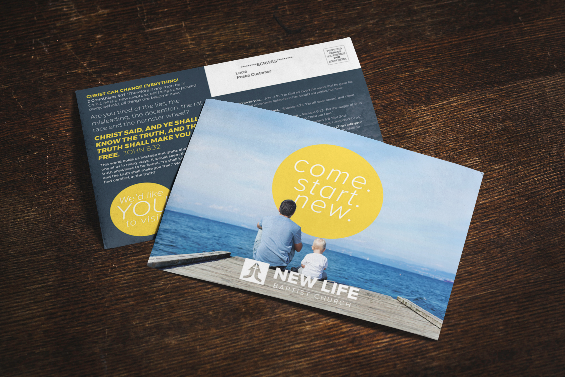 church invite, church outreach, custom design