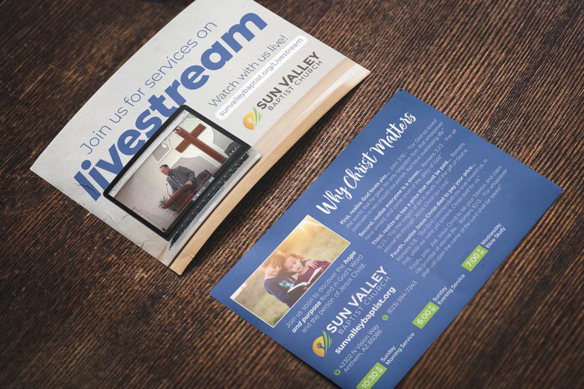 custom design, church card, outreach