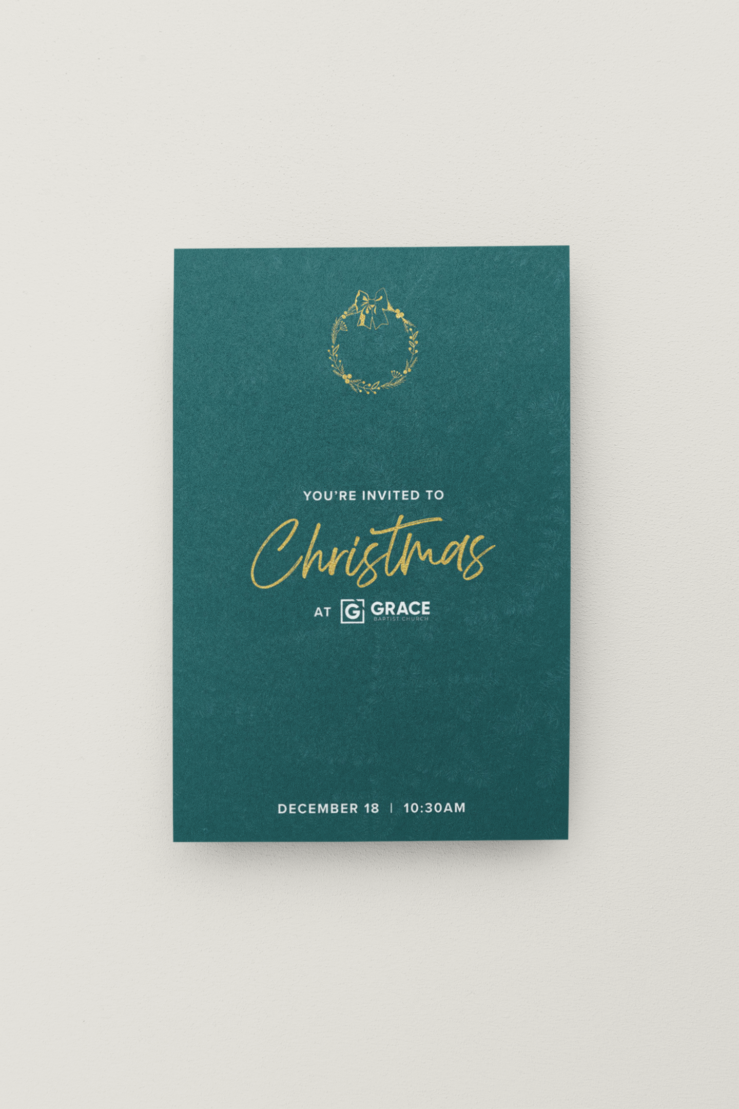 outreach, church invite card, custom design