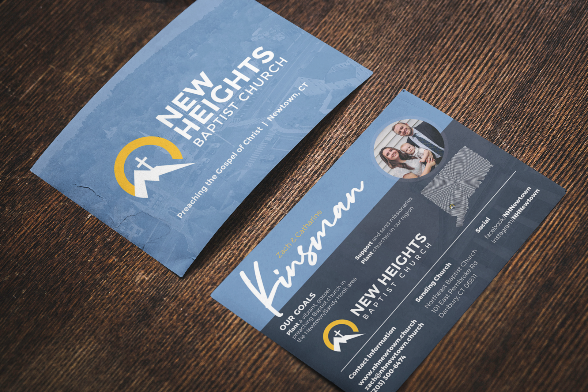 custom design, church invite cards