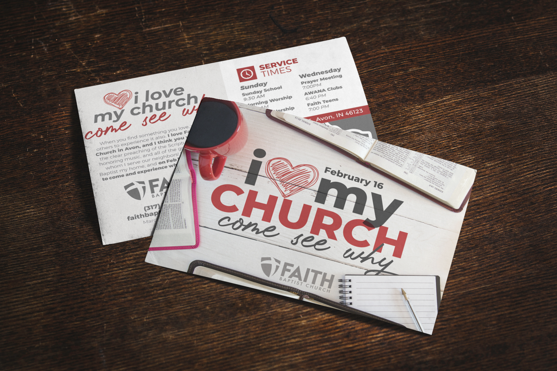 Invite cards, church printing, custom design