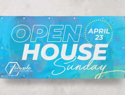 Temple Open House Banner