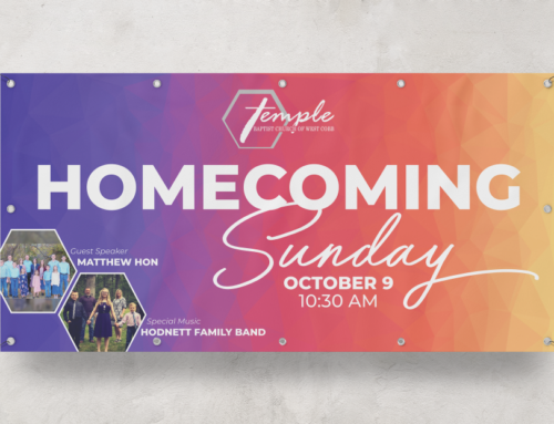Temple Homecoming Banner