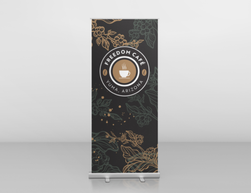 Freedom Coffee Retractable Banner