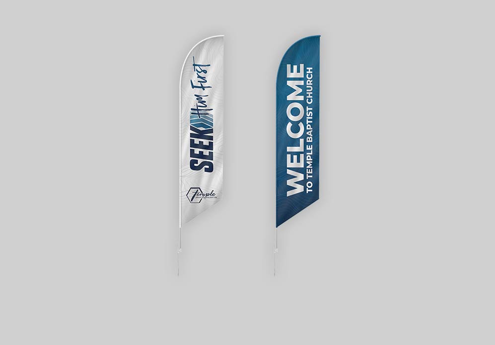 church signage, custom design, flags, church flags