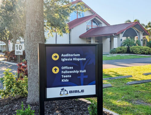 Bible Baptist Church Directional Signage