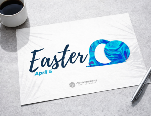 Easter Sunday Church Invite Design | Cornerstone Baptist Church Print & Graphic Design