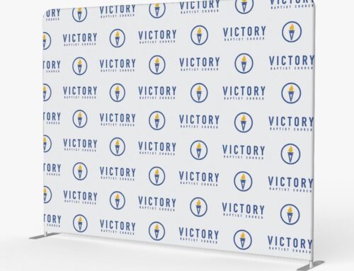 Victory Baptist Church Custom Tension Fabric Backdrop Display