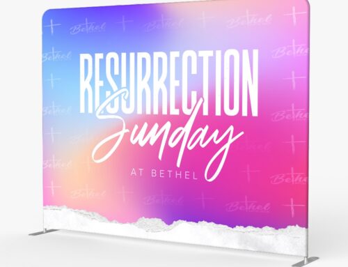 Custom Easter Church Backdrop Display | Resurrection Sunday Church Event Signage