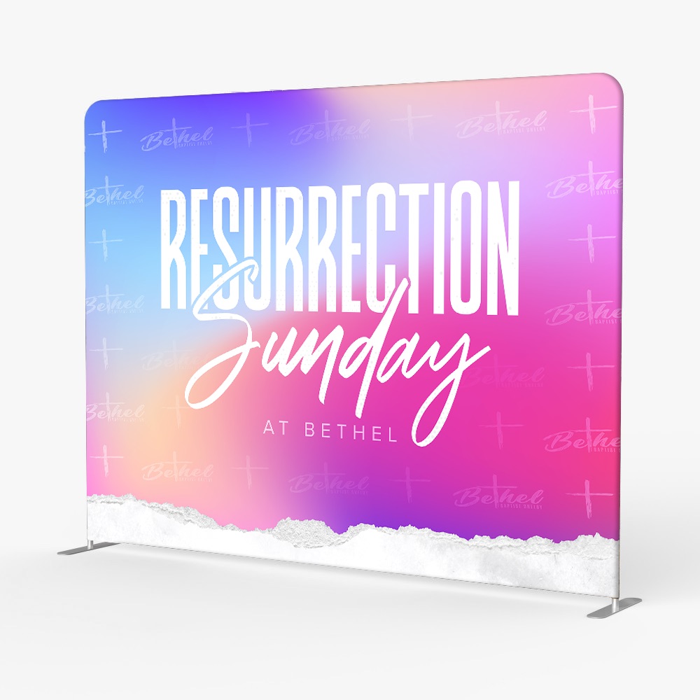 Custom Easter Church Backdrop Display | Resurrection Sunday Church ...