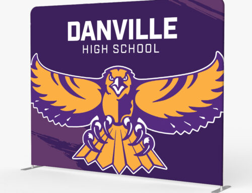 Danville High School Custom Mascot Backdrop Display  Short Description
