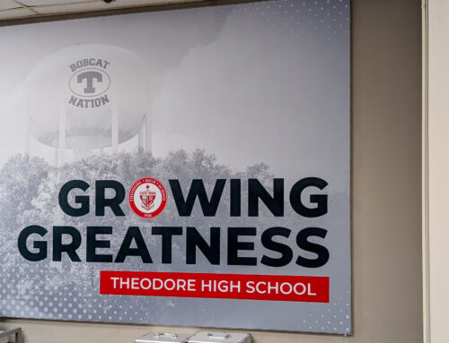 Main Office SEG Wall Graphic | Theodore High School