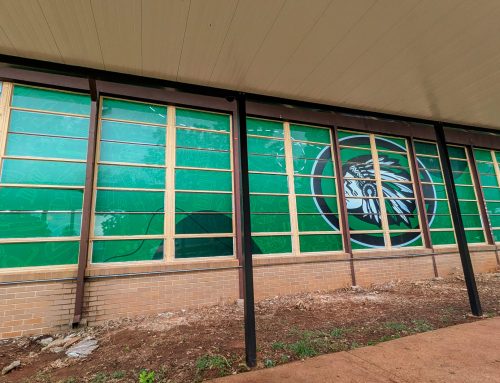 Custom School Window Perf Graphics | Cotaco School Campus