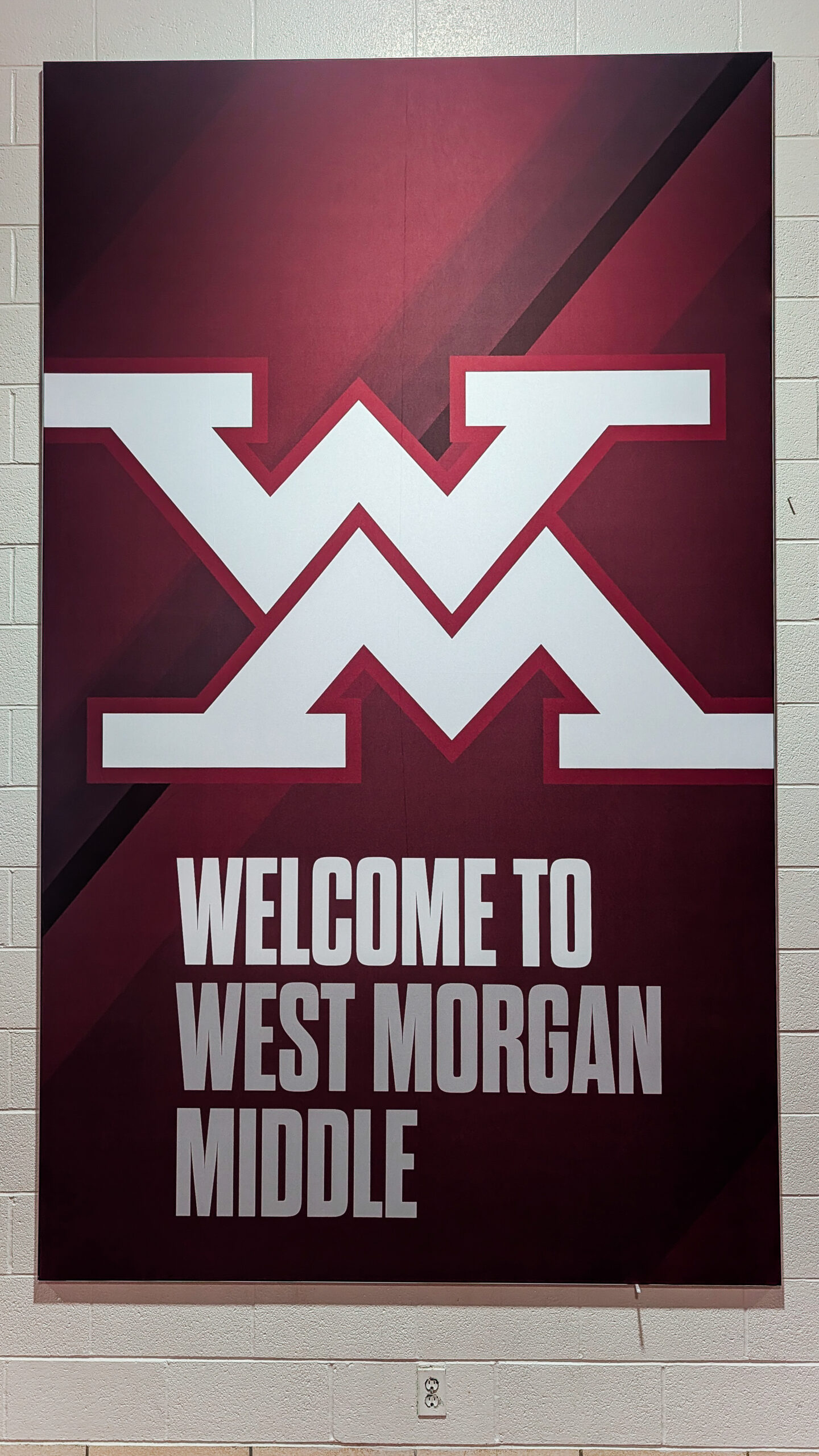 West Morgan Middle School SEG Fabric Displays