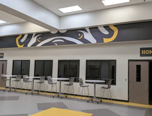 Priceville Junior High School Gym Entrance Wall Graphic