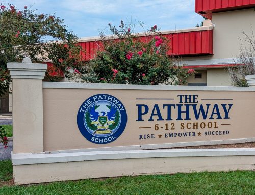 The Pathway 6-12 School Dimensional Monument Sign